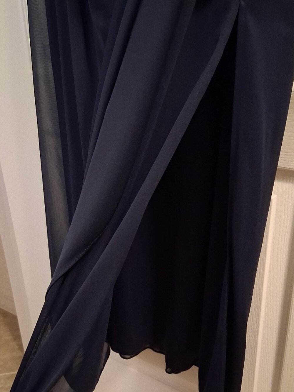 NWT Alex Evenings Formal Navy Sequin Lace Chiffon Gown for MOB or MOG – Size 18 - Picture 6 of 7